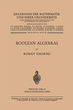 Boolean Algebras (eBook, PDF) - Sikorski, Roman