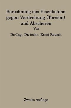 Cover Berechnung des Eisenbetons gegen Verdrehung (Torsion) und Abscheren (eBook, PDF)