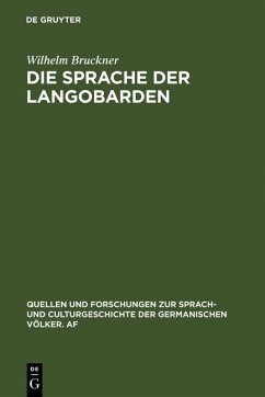 Die Sprache der Langobarden (eBook, PDF) - Bruckner, Wilhelm