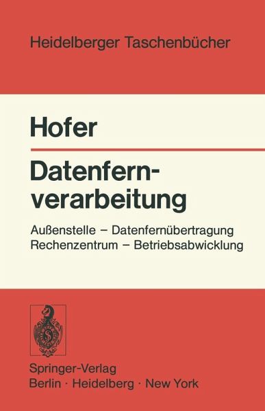 Datenfernverarbeitung (eBook, PDF)