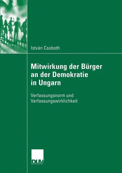 Mitwirkung der Bürger an der Demokratie in Ungarn (eBook, PDF)