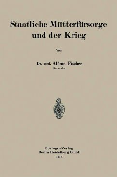 Cover Staatliche Mütterfürsorge und der Krieg (eBook, PDF)
