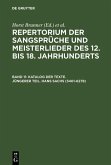 Katalog der Texte. Jüngerer Teil. Hans Sachs (3401-6278) (eBook, PDF)