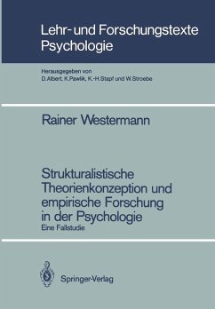 Cover Strukturalistische Theorienkonzeption und empirische Forschung in der Psychologie (eBook, PDF)