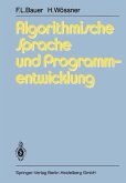 Algorithmische Sprache und Programmentwicklung (eBook, PDF)