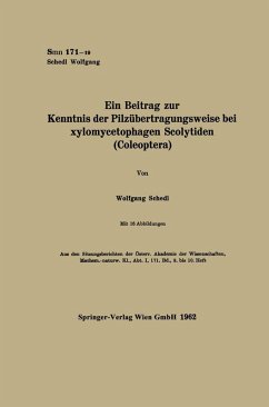 Cover Ein Beitrag zur Kenntnis der Pilzübertragungsweise bei xylomycetophagen Scolytiden (Coleoptera) (eBook, PDF)
