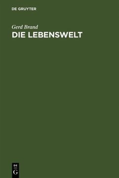 Die Lebenswelt (eBook, PDF) - Brand, Gerd