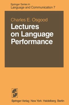Lectures on Language Performance (eBook, PDF) - Osgood, C. E.