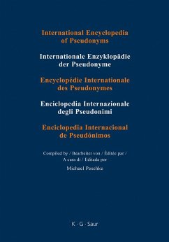 International Encyclopedia of Pseudonyms. Real Names Part I. Band 3 (eBook, PDF)