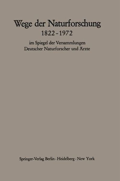 Wege der Naturforschung 1822-1972 (eBook, PDF)
