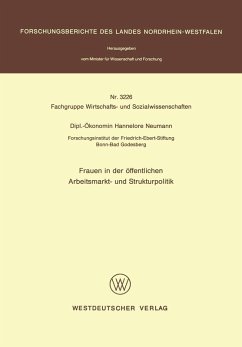 Frauen in der öffentlichen Arbeitsmarkt- und Strukturpolitik (eBook, PDF) - Neumann, Hannelore