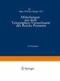 Mitteilungen aus dem Telegraphen-Versuchsamt des Reichs-Postamts (eBook, PDF)
