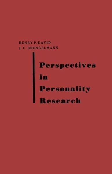 Perspectives in Personality Research (eBook, PDF)
