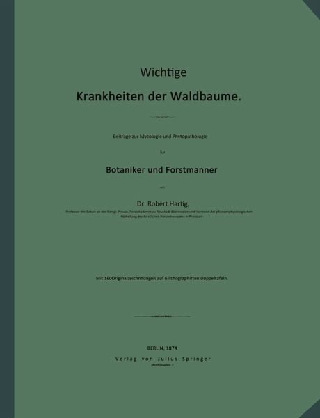 Wichtige Krankheiten der Waldbäume (eBook, PDF)