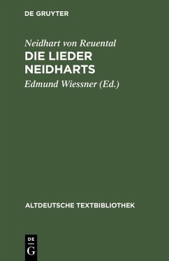 Cover Die Lieder Neidharts (eBook, PDF)