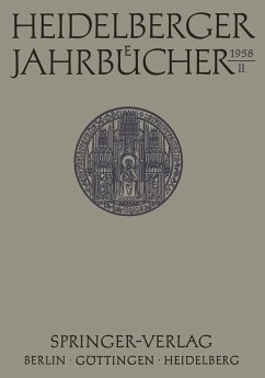 Cover Heidelberger Jahrbücher (eBook, PDF)