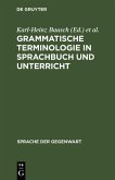 Grammatische Terminologie in Sprachbuch und Unterricht (eBook, PDF)