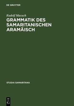 Grammatik des samaritanischen Aramäisch (eBook, PDF) - Macuch, Rudolf