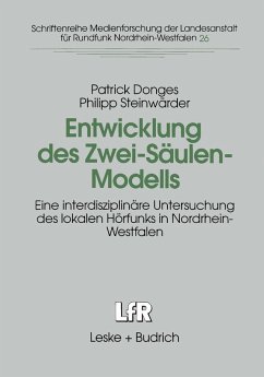 Entwicklung des Zwei-Säulen-Modells (eBook, PDF) - Donges, Patrick; Steinwärder, Philipp