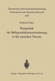 Preispolitik der Mehrproduktenunternehmung in der statischen Theorie (eBook, PDF)