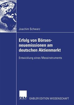 Erfolg von Börsenneuemissionen am deutschen Aktienmarkt (eBook, PDF) - Schwarz, Joachim