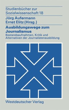 Cover Ausbildungswege zum Journalismus (eBook, PDF)