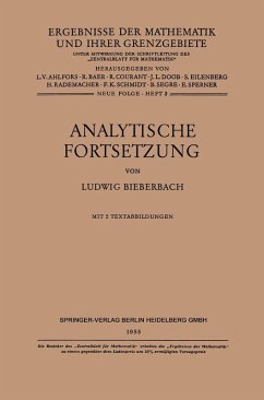 Analytische Fortsetzung (eBook, PDF) - Bieberbach, Ludwig