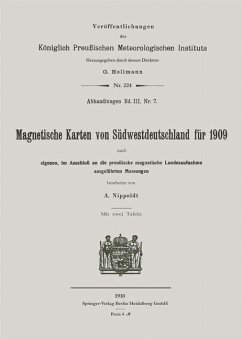 Magnetische Karten von Südwestdeutschland für 1909 (eBook, PDF) - Nippoldt, Alfred