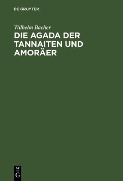 Cover Die Agada der Tannaiten und Amoräer (eBook, PDF)