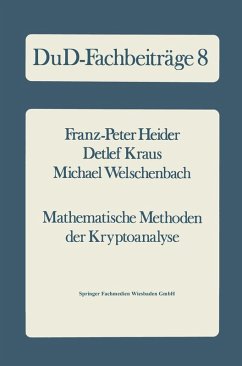 Mathematische Methoden der Kryptoanalyse (eBook, PDF) - Heider, Franz-Peter