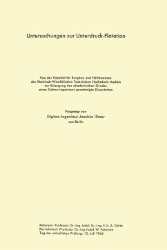 Cover Untersuchungen zur Unterdruck-Flotation (eBook, PDF)
