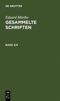 Cover Eduard Mörike: Gesammelte Schriften. Band 3/4 (eBook, PDF)