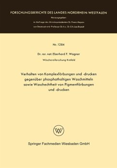 Cover Verhalten von Komplexfärbungen und -drucken gegenüber phosphathaltigen Waschmitteln sowie Waschechtheit von Pigmentfärbungen und -drucken (eBook, PDF)