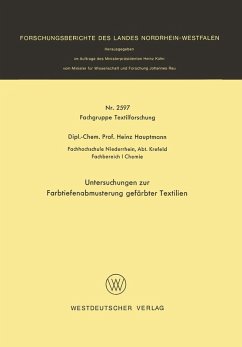 Untersuchungen zur Farbtiefenabmusterung gefärbter Textilien (eBook, PDF) - Hauptmann, Heinz