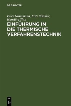 Einführung in die thermische Verfahrenstechnik (eBook, PDF)