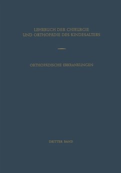 Cover Orthopädische Erkrankungen des Kindesalters (eBook, PDF)
