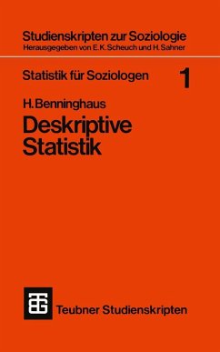 Cover Statistik für Soziologen 1 (eBook, PDF)