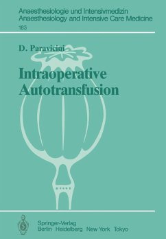 Intraoperative Autotransfusion (eBook, PDF) - Paravicini, D.