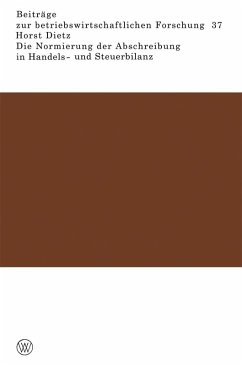 Cover Die Normierung der Abschreibung in Handels- und Steuerbilanz (eBook, PDF)