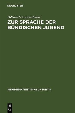 Cover Zur Sprache der bündischen Jugend (eBook, PDF)
