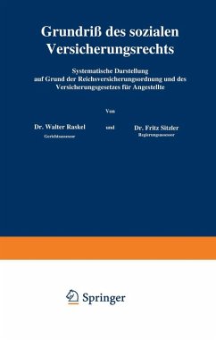 Grundriß des sozialen Versicherungsrechts (eBook, PDF) - Kaskel, Walter; Sitzler, Fritz