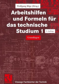 Arbeitshilfen und Formeln für das technische Studium (eBook, PDF) - Böge, Alfred