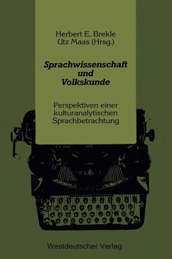Cover Sprachwissenschaft und Volkskunde (eBook, PDF)
