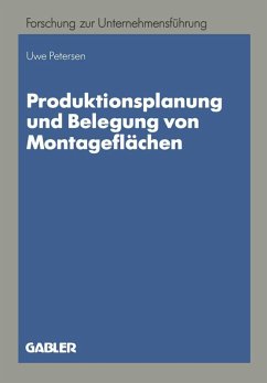 Produktionsplanung und Belegung von Montageflächen (eBook, PDF) - Petersen, Uwe