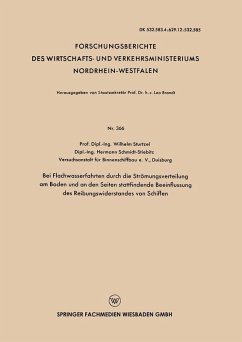 Cover Bei Flachwasserfahrten durch die Strömungsverteilung am Boden und an den Seiten stattfindende Beeinflussung des Reibungswiderstandes von Schiffen (eBook, PDF)