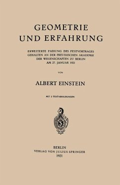 Geometrie und Erfahrung (eBook, PDF) - Einstein, Albert