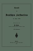 Chronik des Deutschen Forstwesens im Jahre 1888 (eBook, PDF)