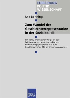 Zum Wandel der Geschlechterrepräsentationen in der Sozialpolitik (eBook, PDF) - Behning, Ute