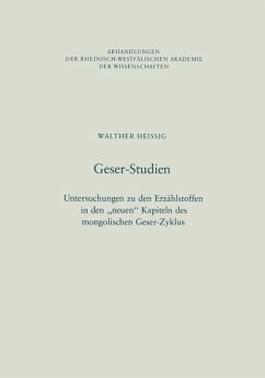 Geser-Studien (eBook, PDF) - Heissig, Walther