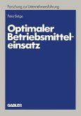Optimaler Betriebsmitteleinsatz (eBook, PDF)